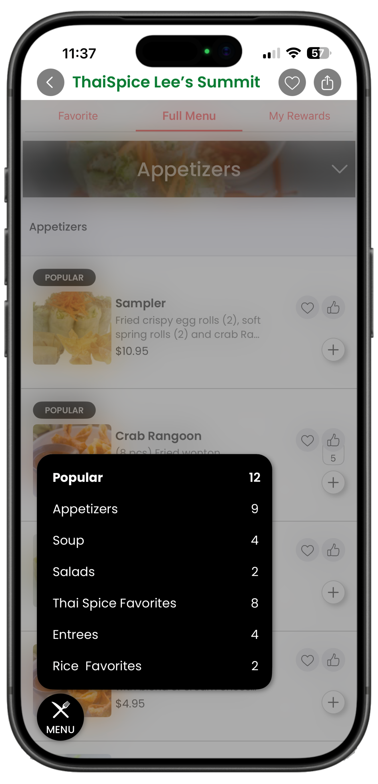 eatstations app screen