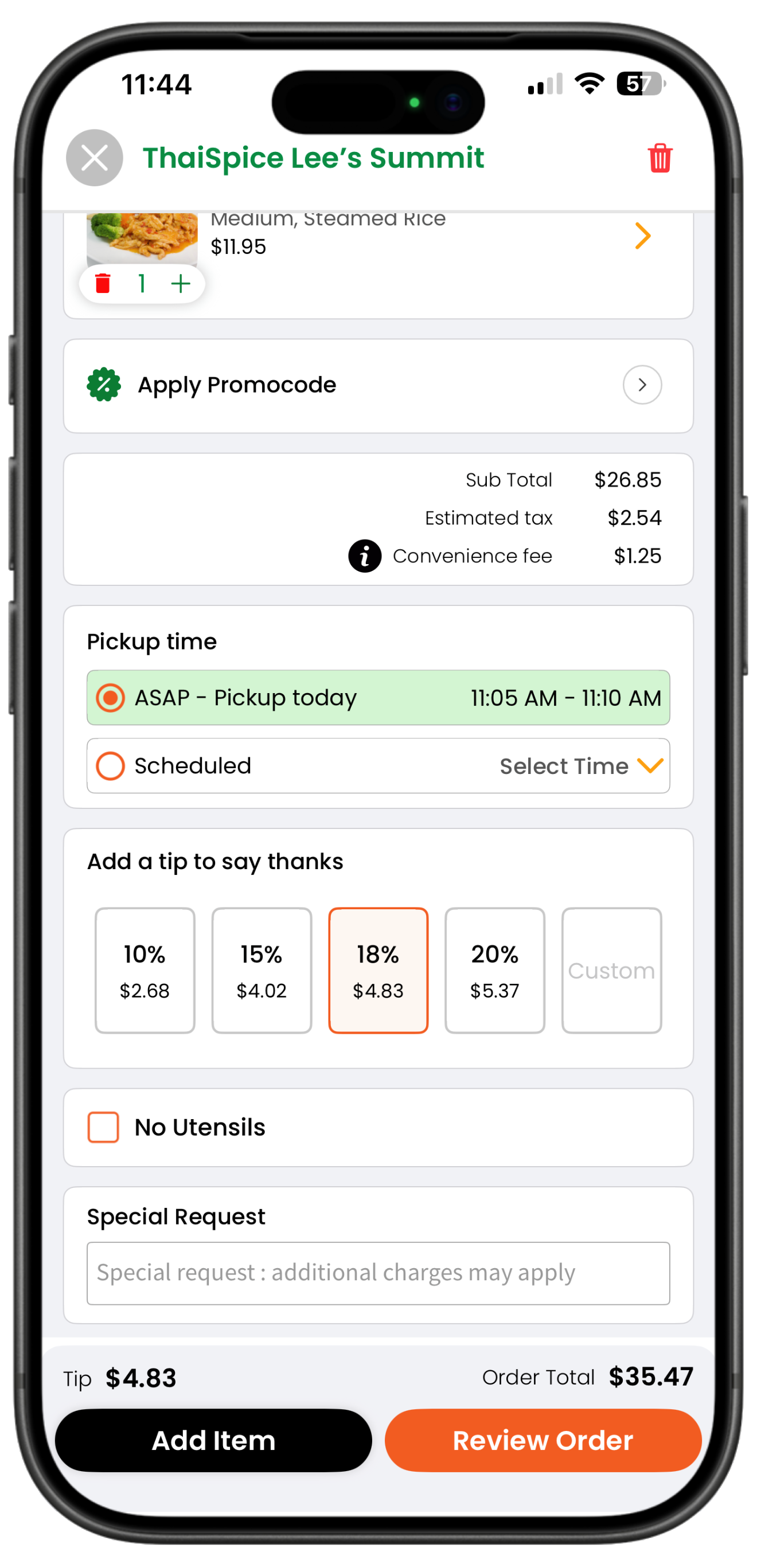 eatstations app screen